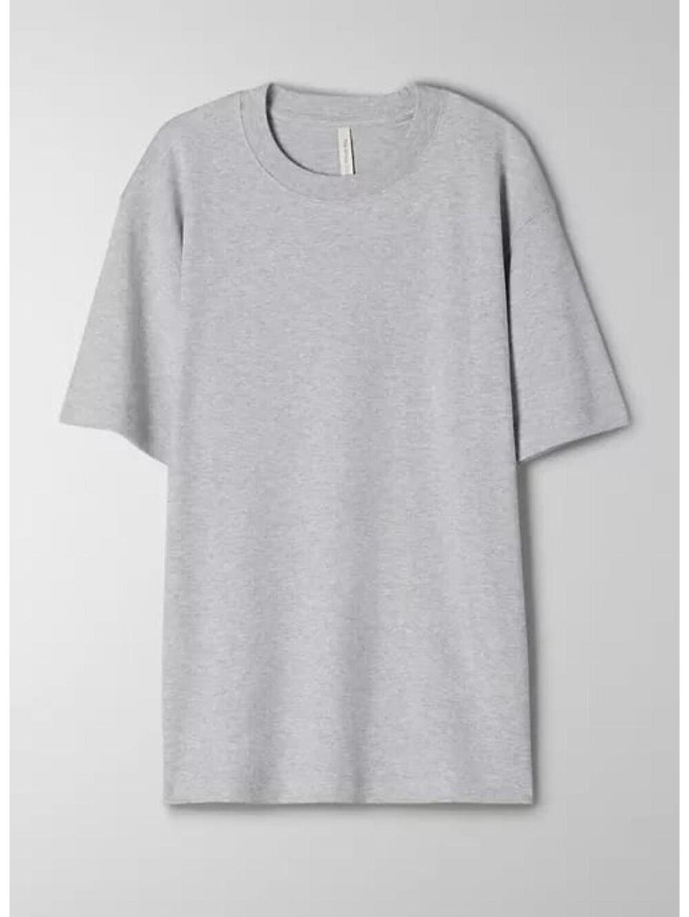 The Group by Babaton PEGASUS T-SHIRT Heather Light Cool Grey Oversized Tee XXS